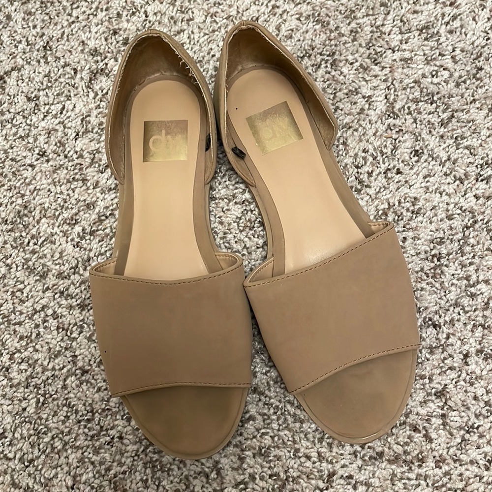 Dolce Vita Size 8 Tan Suede Slides